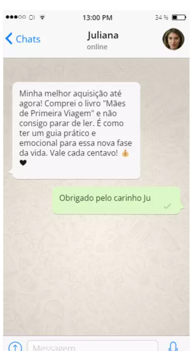 Depoimento de mãe satisfeito 3